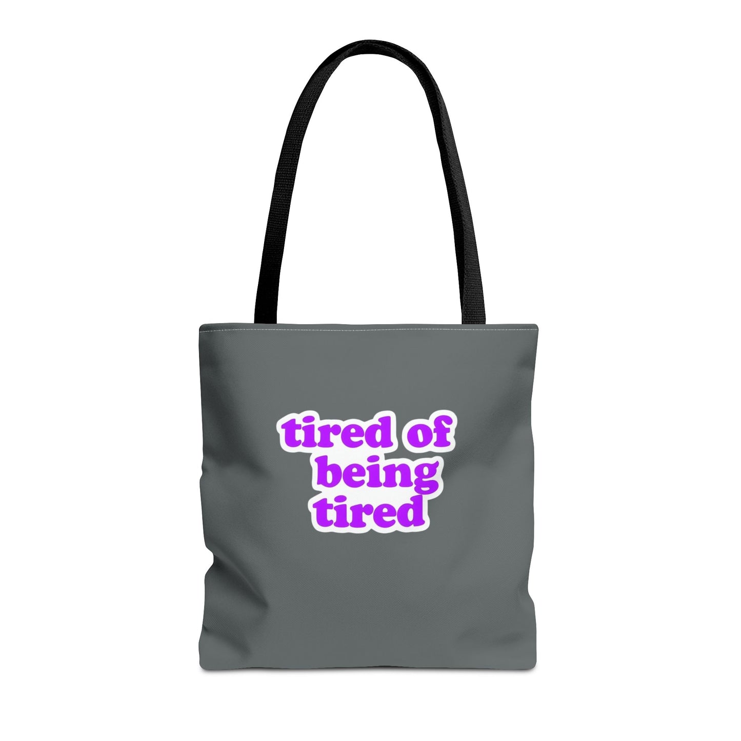 Autoimmune Disease Awareness Tote Bag - "Bad Ass Spoonie Squad" (Dark Grey)