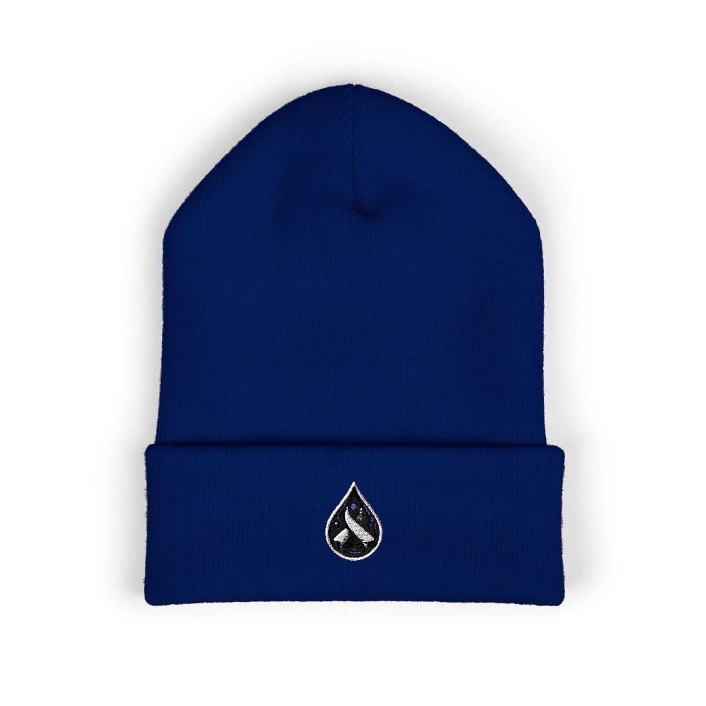 Sjögren's Disease: Purple Ribbon/Tear Classic Cuffed Beanie | Support Awareness & Cause