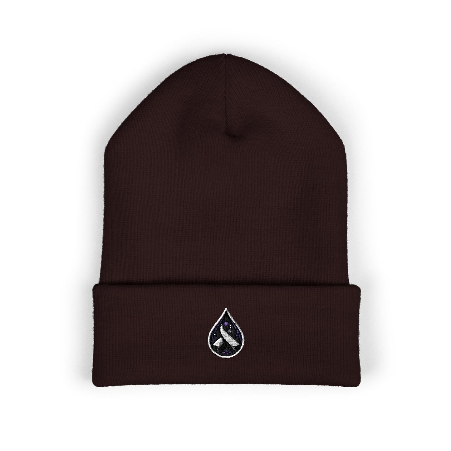 Sjögren's Disease: Purple Ribbon/Tear Classic Cuffed Beanie | Support Awareness & Cause