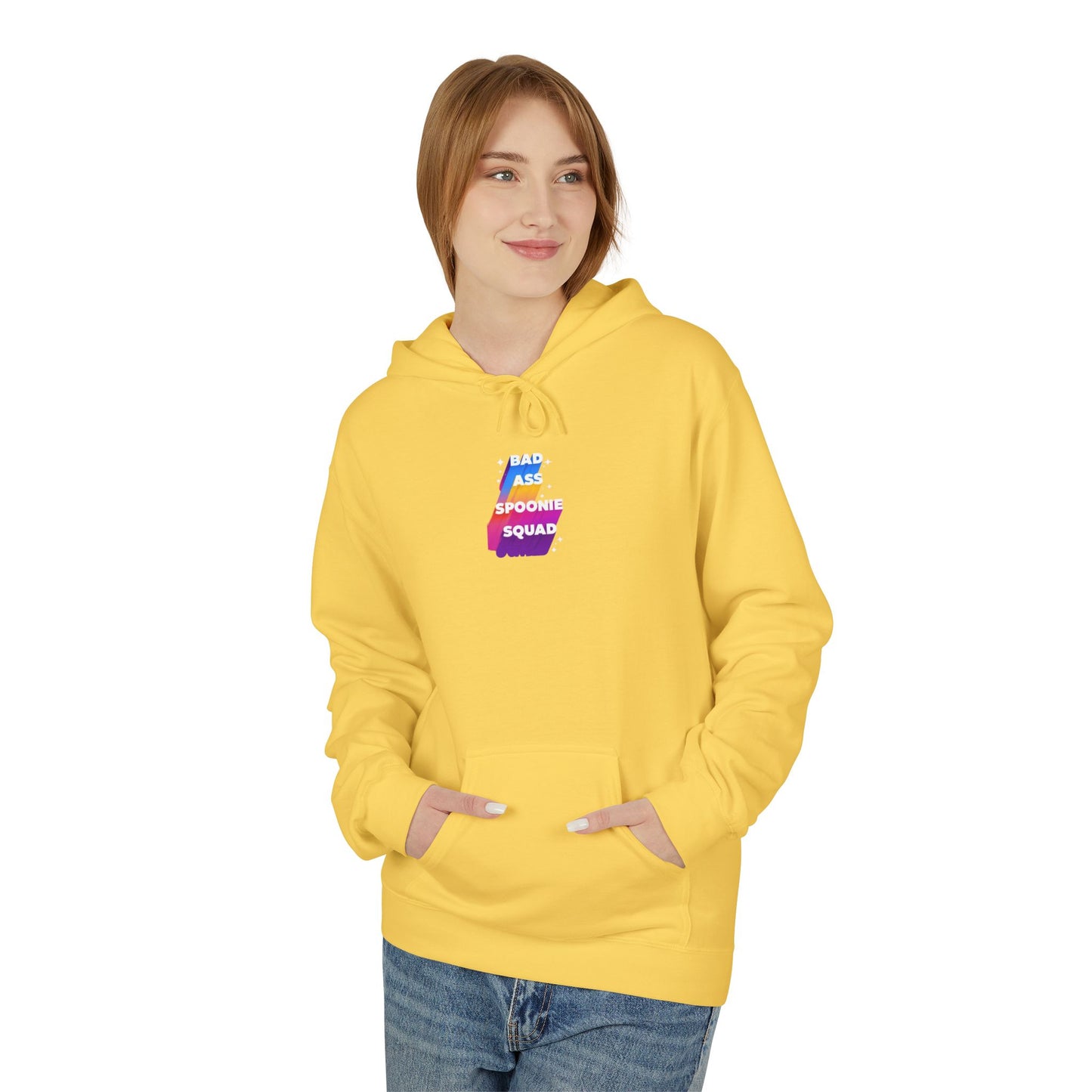 Autoimmune Disease - "Bad Ass Spoonie's Squad" Unisex Fleece Hoodie