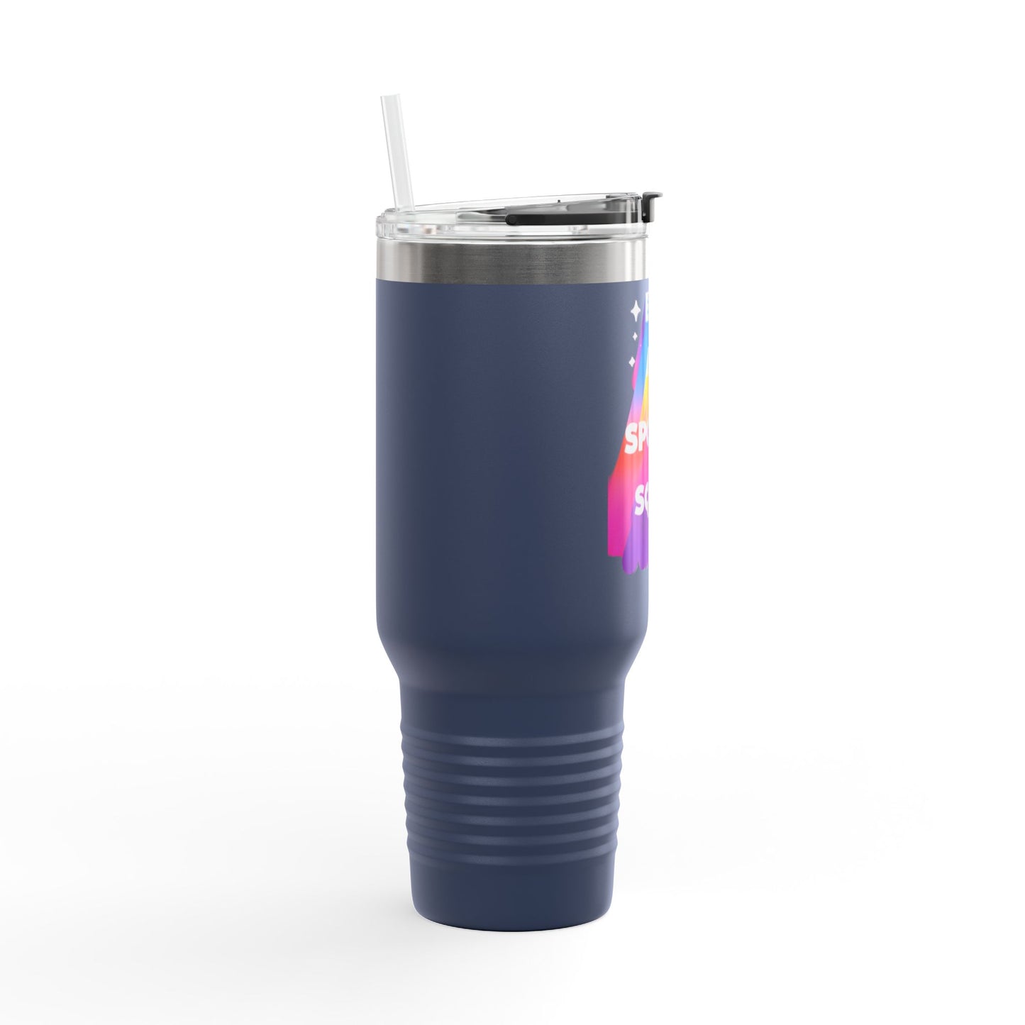 Autoimmune Disease Awareness Insulated Travel Mug – "Bad Ass Spoonie Squad", 40oz