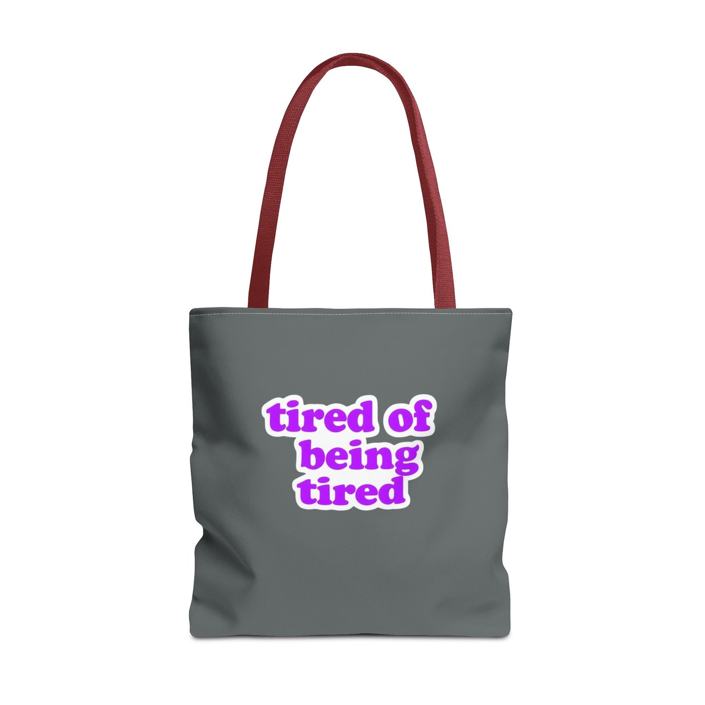 Autoimmune Disease Awareness Tote Bag - "Bad Ass Spoonie Squad" (Dark Grey)