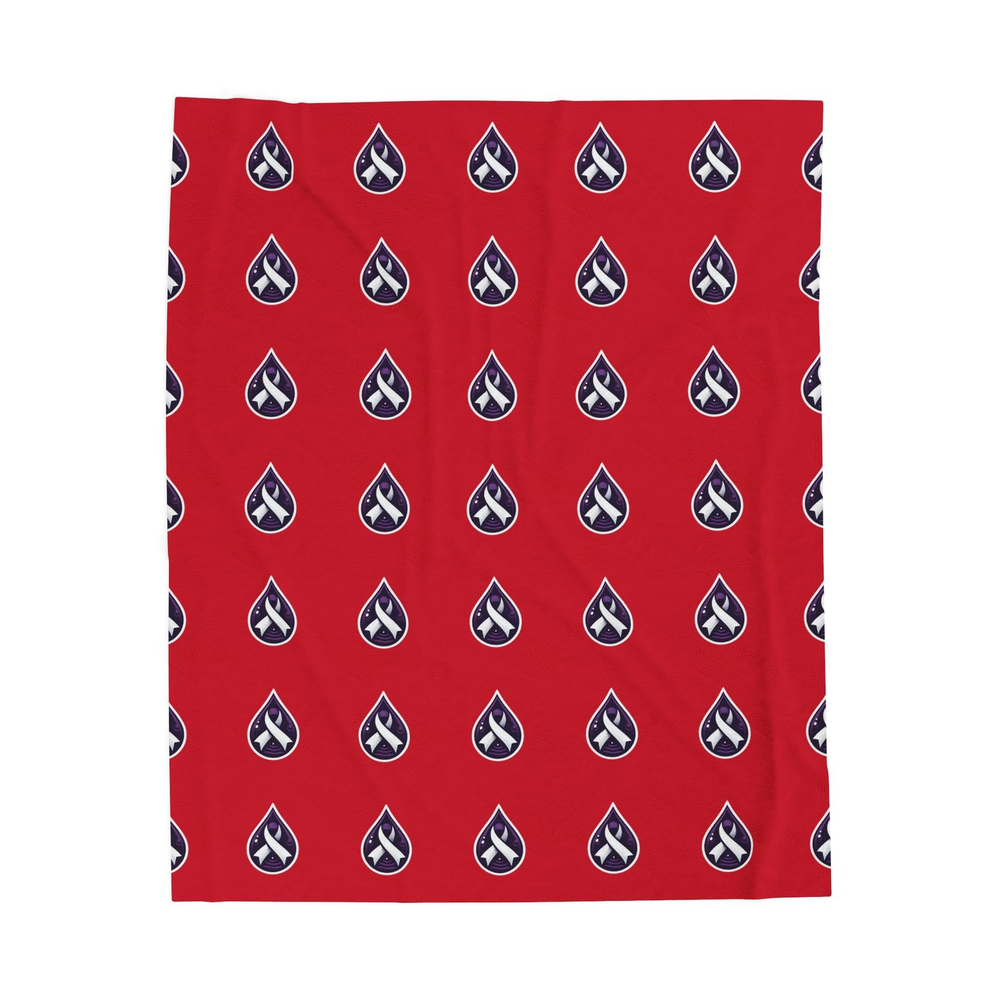 Sjögren's Disease Cozy Velveteen Plush Blanket - Soft Layer for Comfort & Warmth (Red)