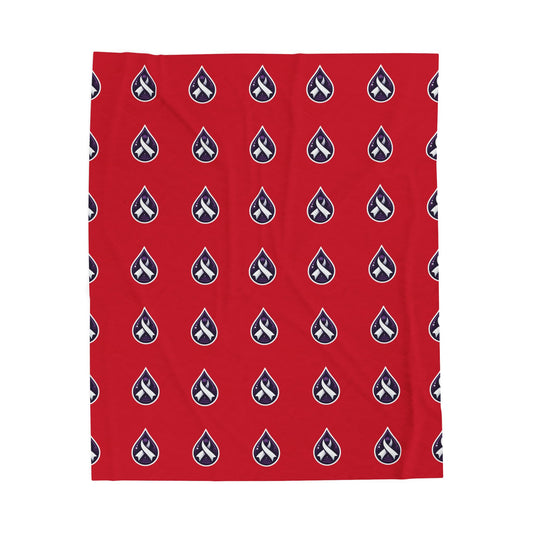 Sjögren's Disease Cozy Velveteen Plush Blanket - Soft Layer for Comfort & Warmth (Red)