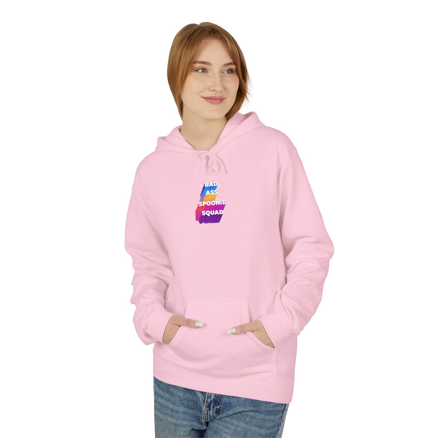 Autoimmune Disease - "Bad Ass Spoonie's Squad" Unisex Fleece Hoodie