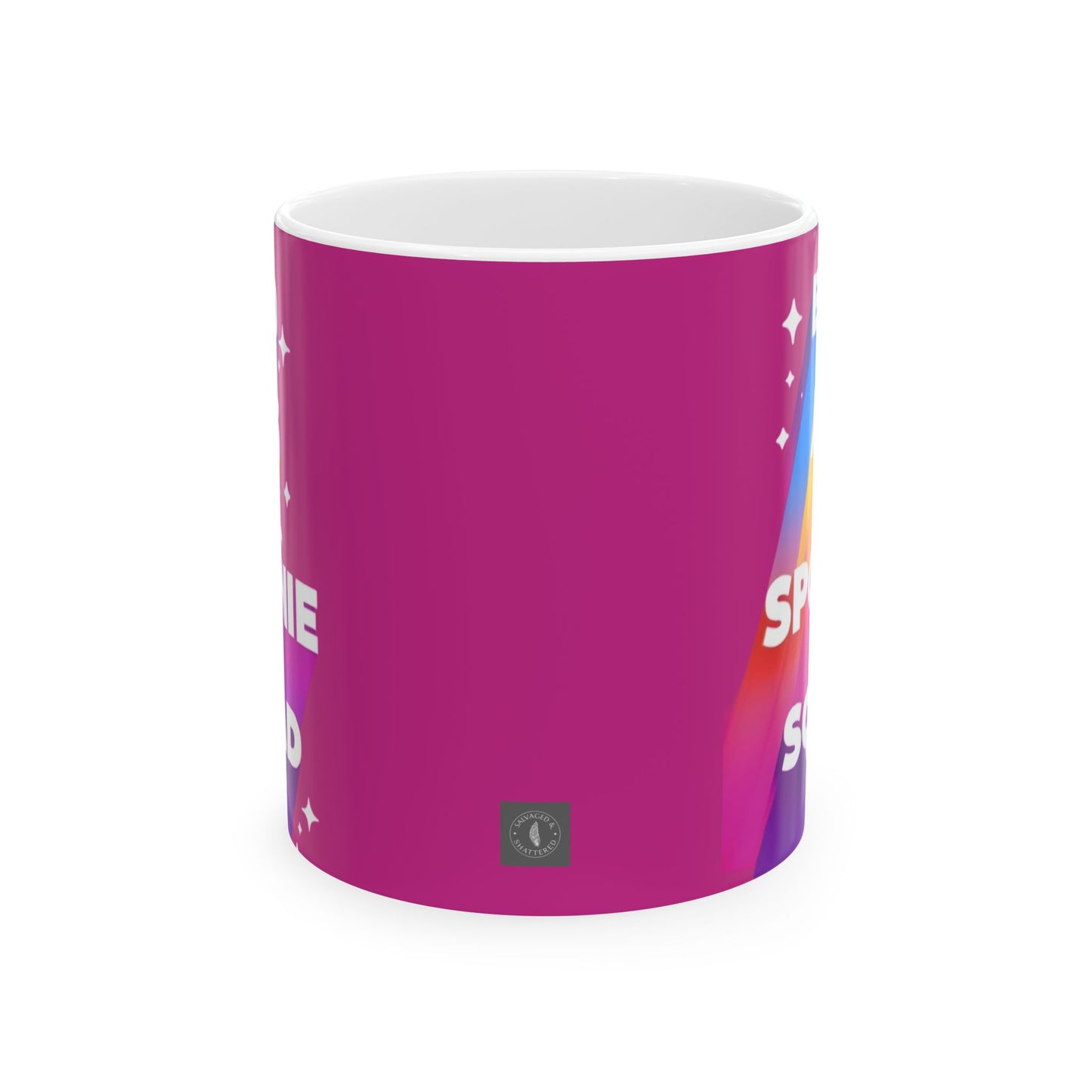 Autoimmune Disease Inspirational Ceramic Mug - "Bad Ass Spoonie Squad" Design (11oz & 15oz)
