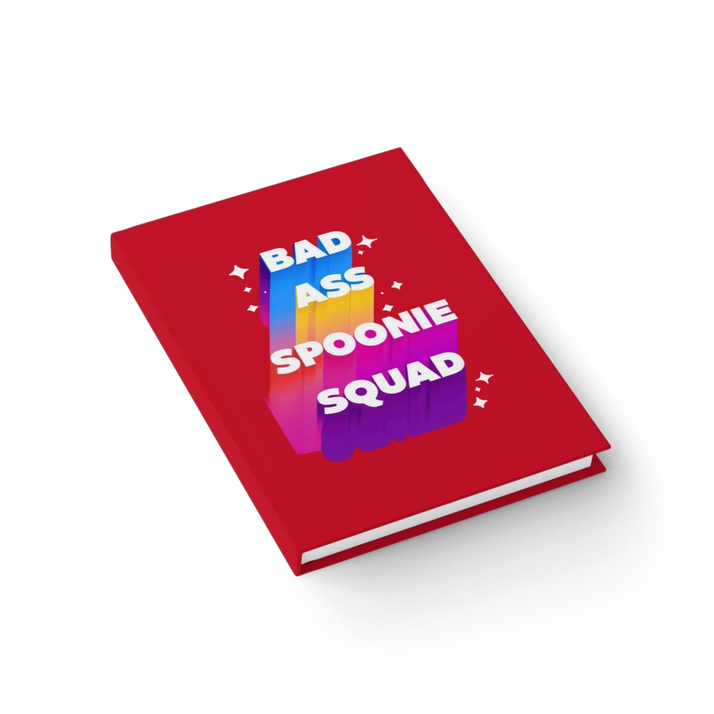 Autoimmune Disease Empowering Journal - "Bad Ass Spoonie Squad" (Red)