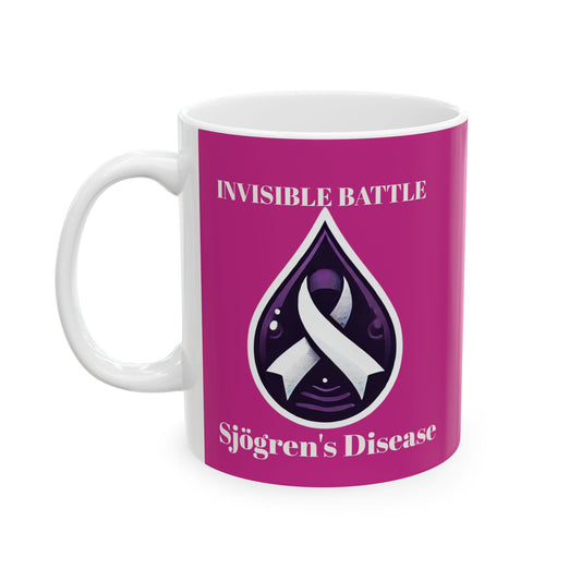 Inspirational Ceramic Mug - Unstoppable Warrior Design (11oz & 15oz) (Dark Purple)