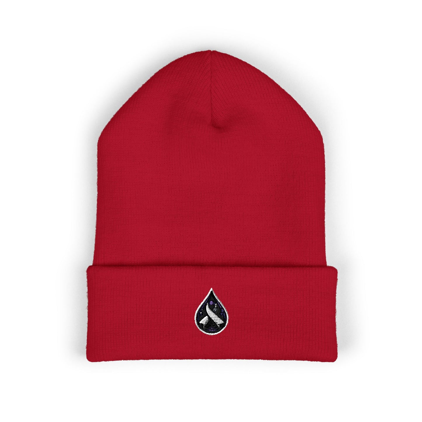 Sjögren's Disease: Purple Ribbon/Tear Classic Cuffed Beanie | Support Awareness & Cause