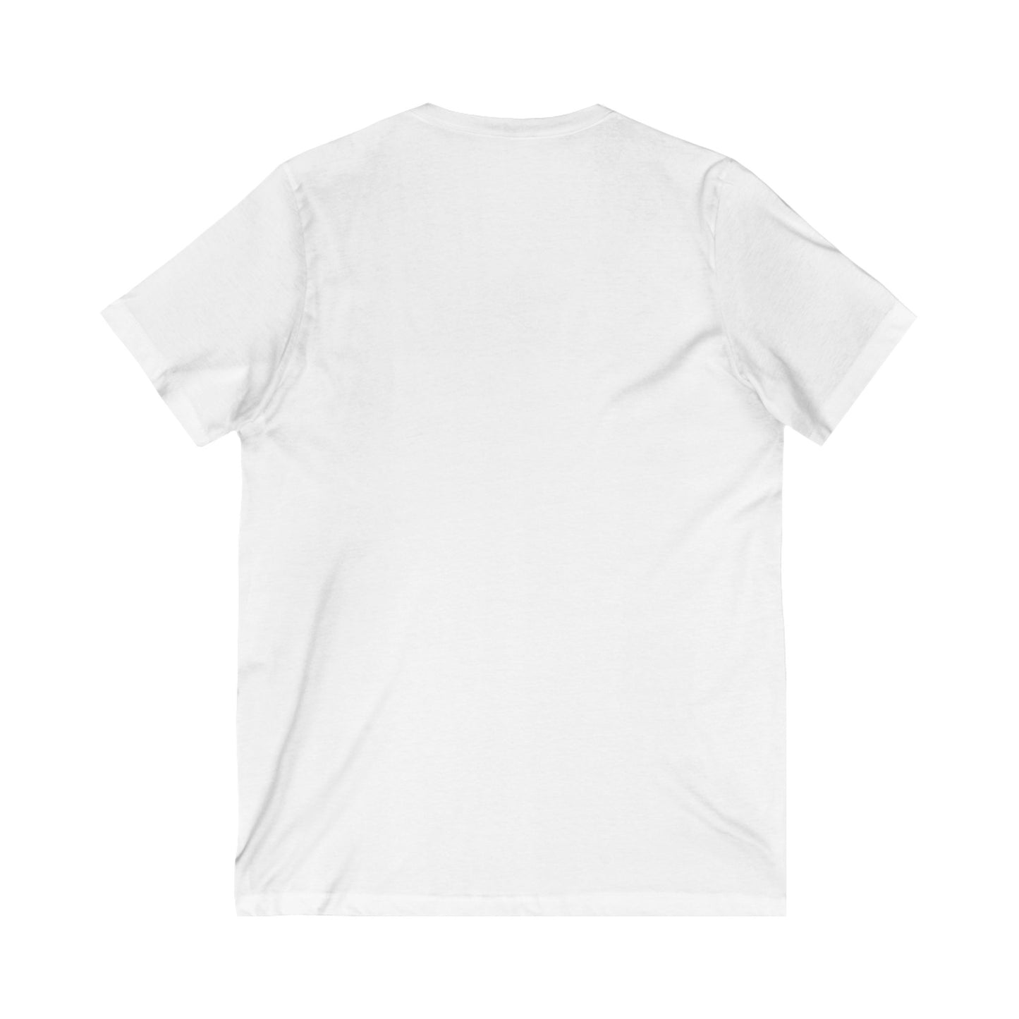 Unisex V-Neck Tee - Invisible Battle Unstoppable Warrior for Sjögren's Disease Awareness (Black Font)