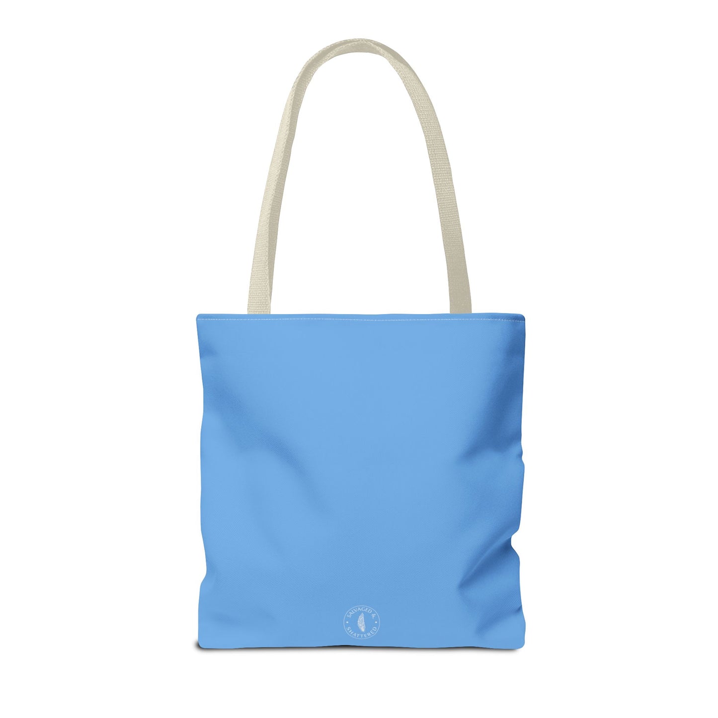 Autoimmune Disease Awareness Tote Bag - "Big Ass Spoonie Squad" (Light Blue)