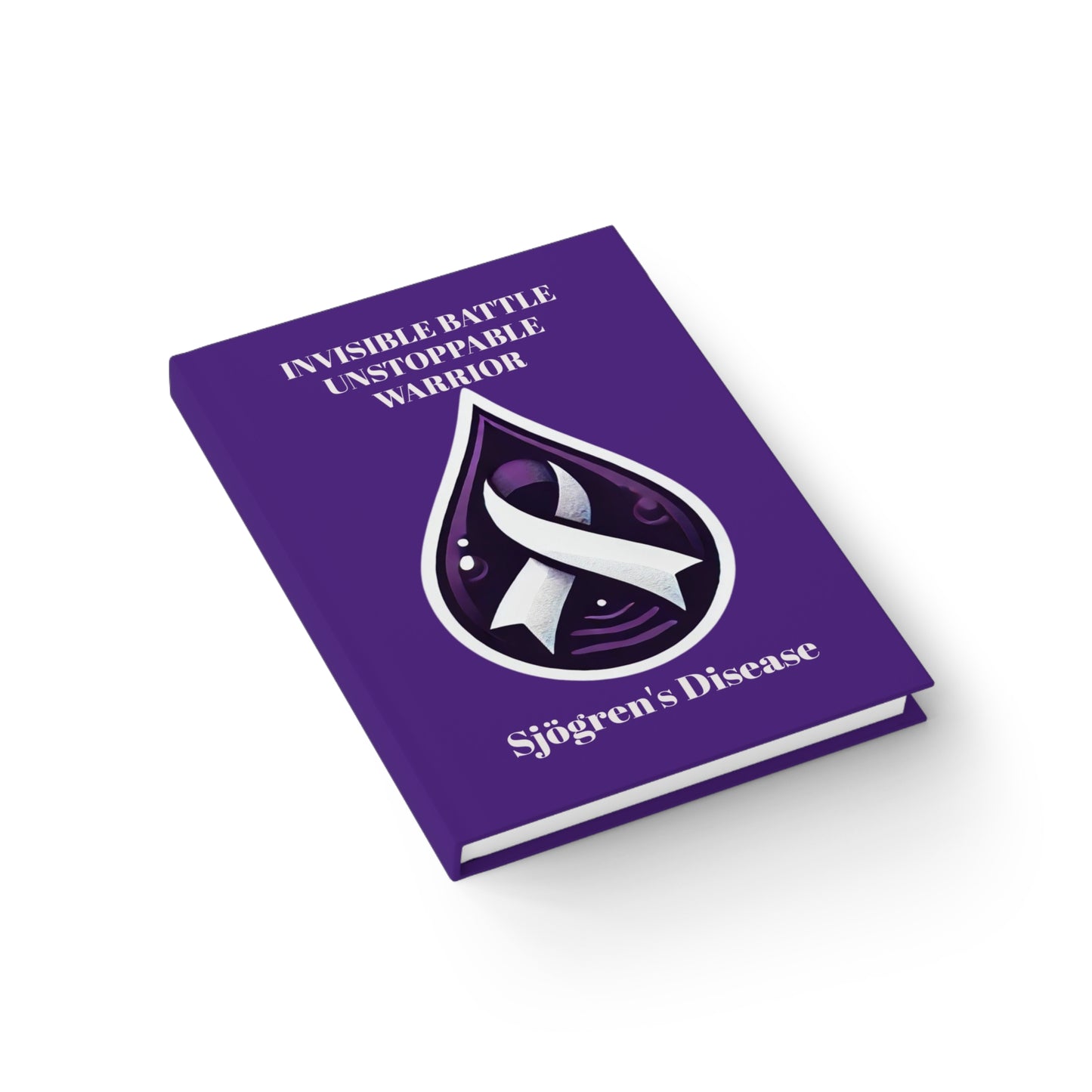 Empowering Journal - Unstoppable Warrior | Sjögren's Disease Awareness (Dark Purple)