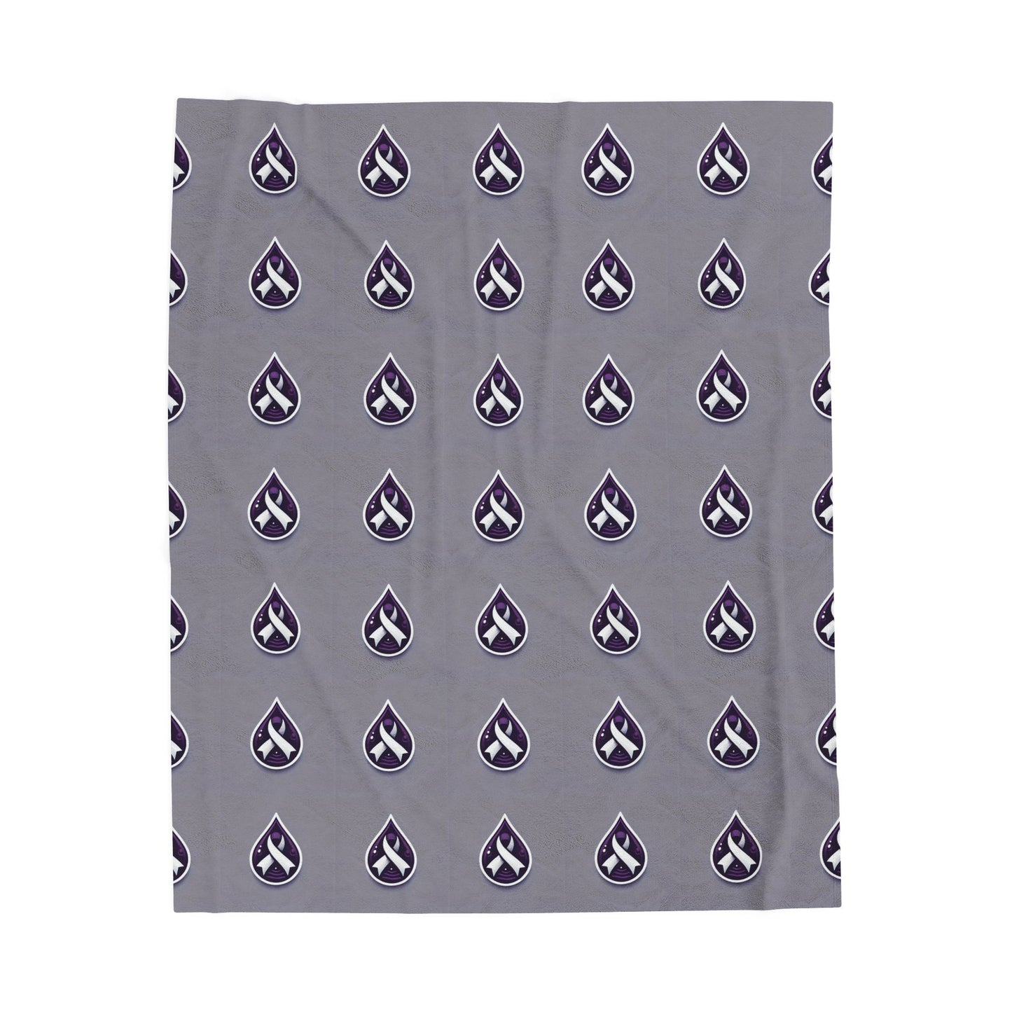 Sjögren's Disease Cozy Velveteen Plush Blanket - Soft Layer for Comfort & Warmth (Gray)