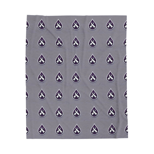Sjögren's Disease Cozy Velveteen Plush Blanket - Soft Layer for Comfort & Warmth (Gray)