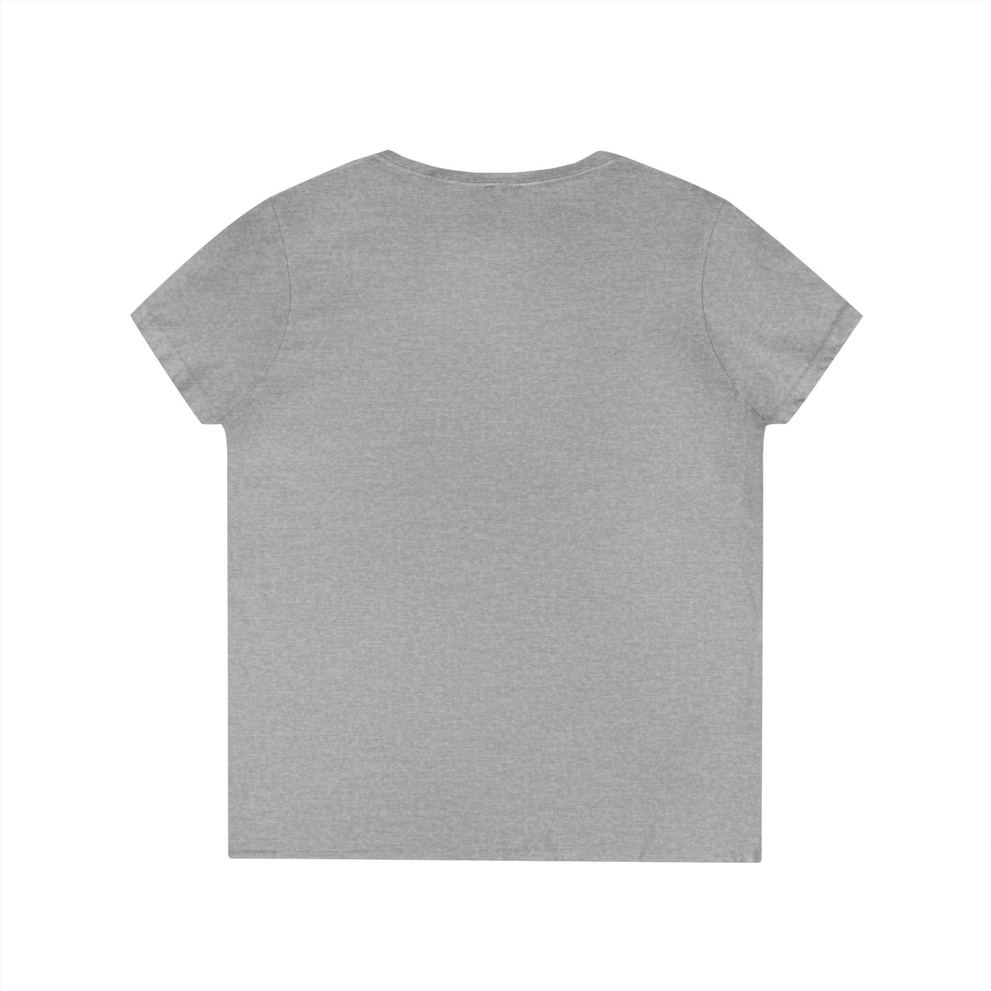 Empowering Ladies' V-Neck T-Shirt - Unstoppable Warrior Design for Sjögren's Awareness (Black Font)