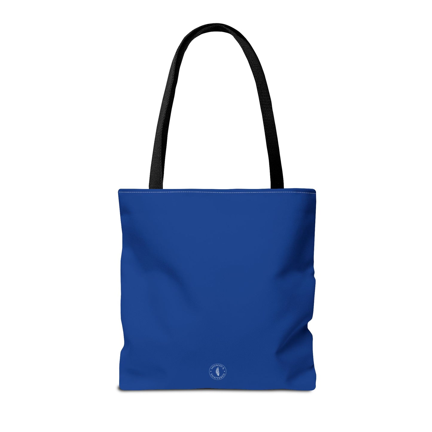 Invisible Battle Unstoppable Warrior Tote Bag - Sjögren's Disease Awareness (Dark Blue)