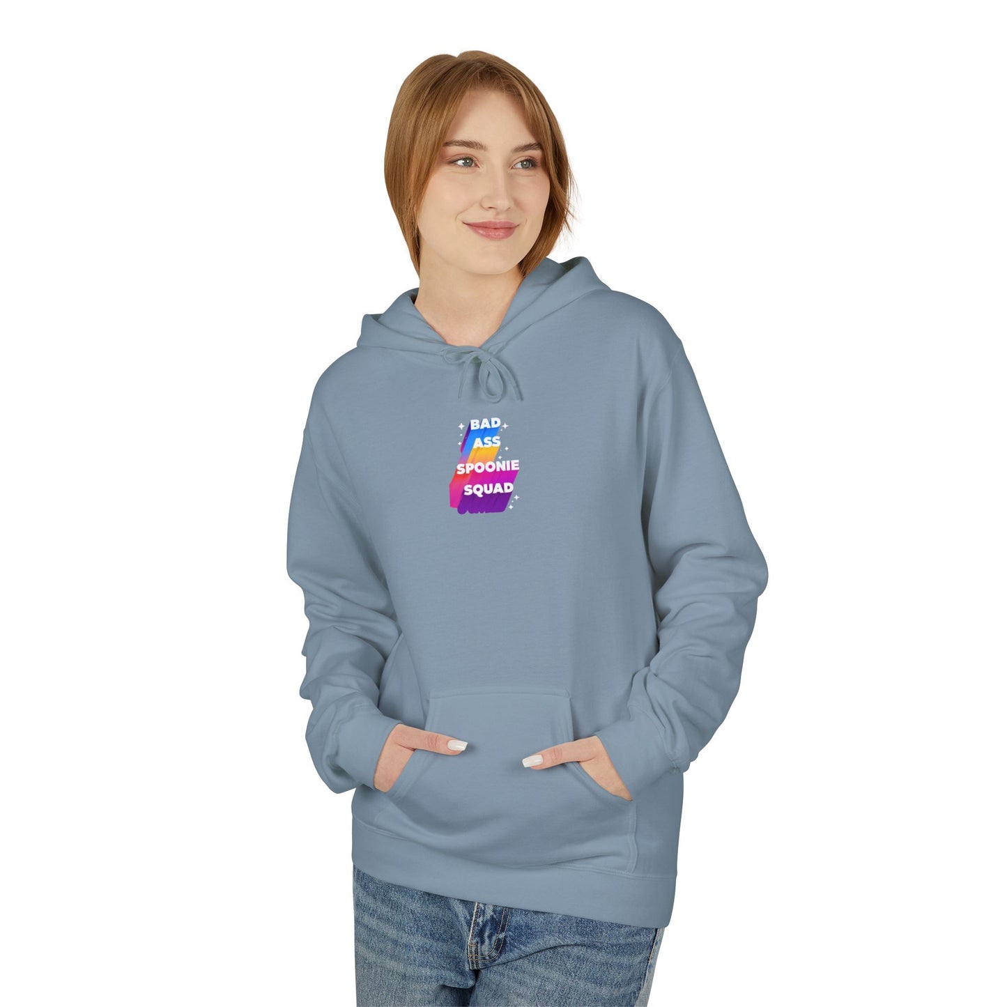 Autoimmune Disease - "Bad Ass Spoonie's Squad" Unisex Fleece Hoodie