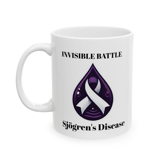 Inspirational Ceramic Mug - Unstoppable Warrior Design (11oz & 15oz) (White)
