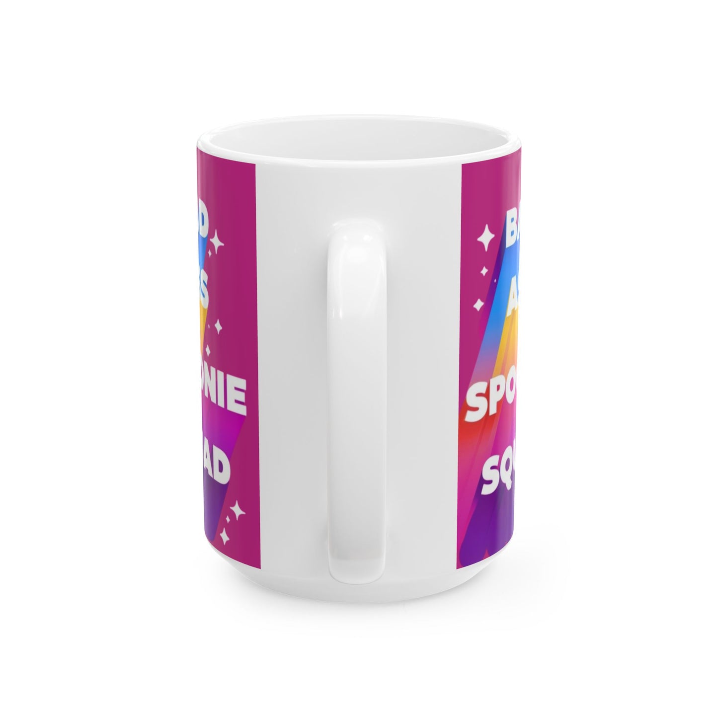 Autoimmune Disease Inspirational Ceramic Mug - "Bad Ass Spoonie Squad" Design (11oz & 15oz)