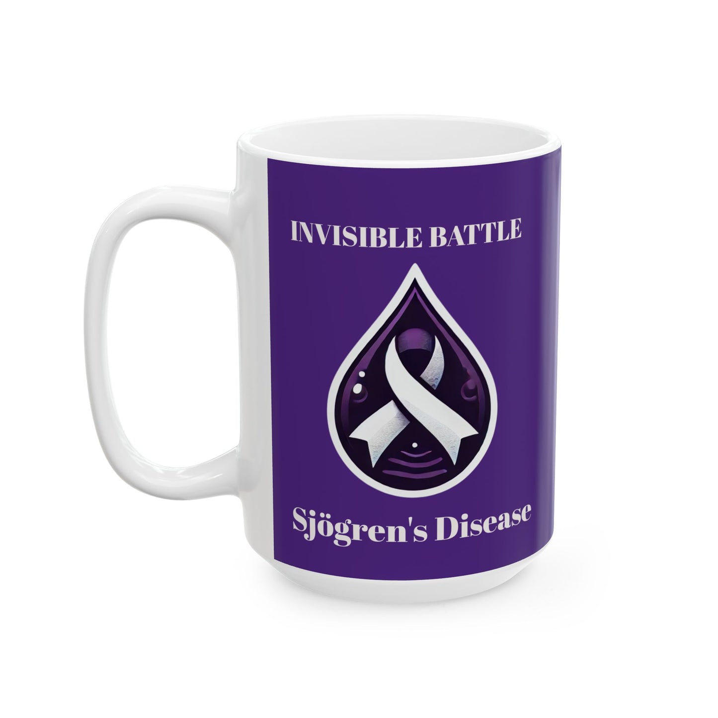 Inspirational Ceramic Mug - Unstoppable Warrior Design (11oz & 15oz) (Dark Purple)