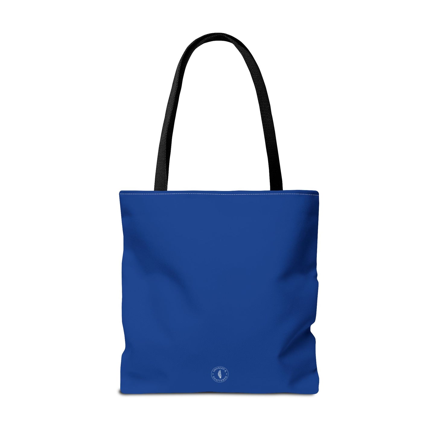 Invisible Battle Unstoppable Warrior Tote Bag - Sjögren's Disease Awareness (Dark Blue)
