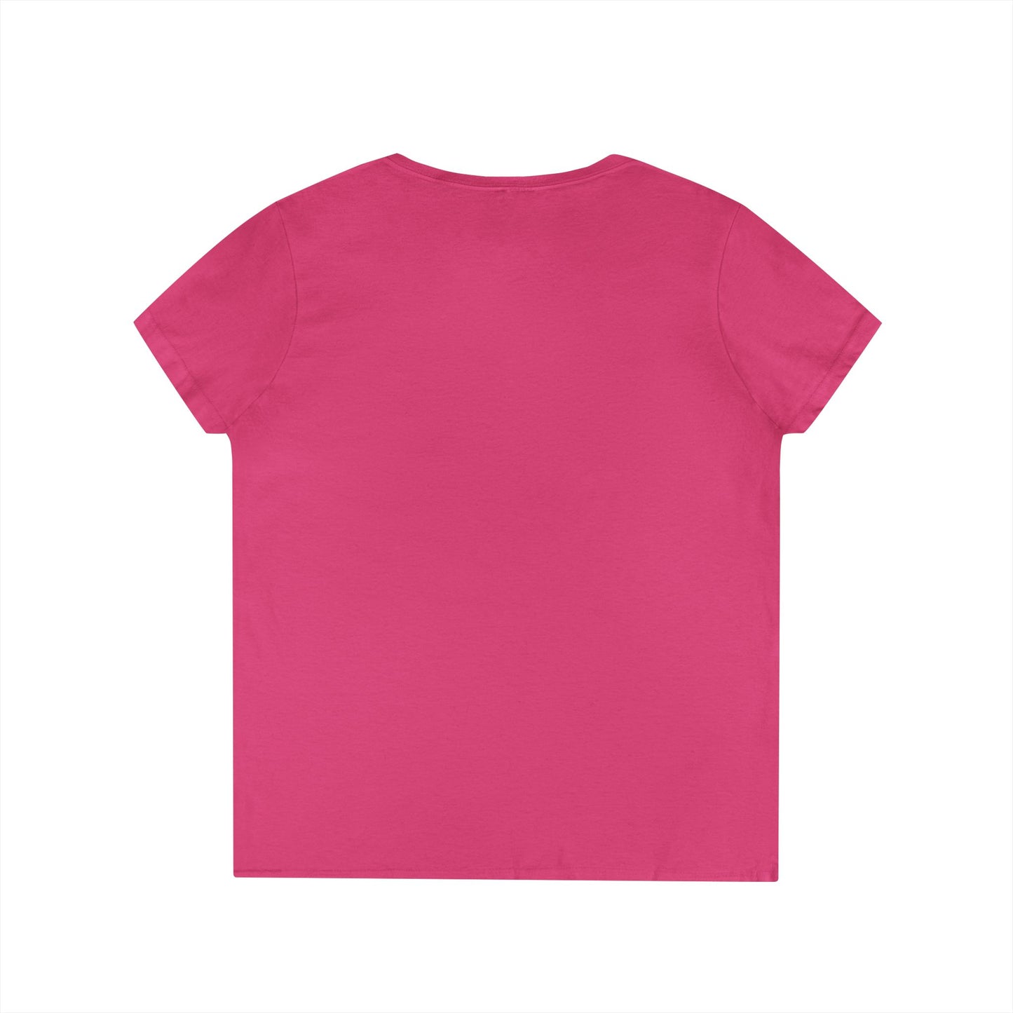 Empowering Ladies' V-Neck T-Shirt - Unstoppable Warrior Design for Sjögren's Awareness (Black Font)