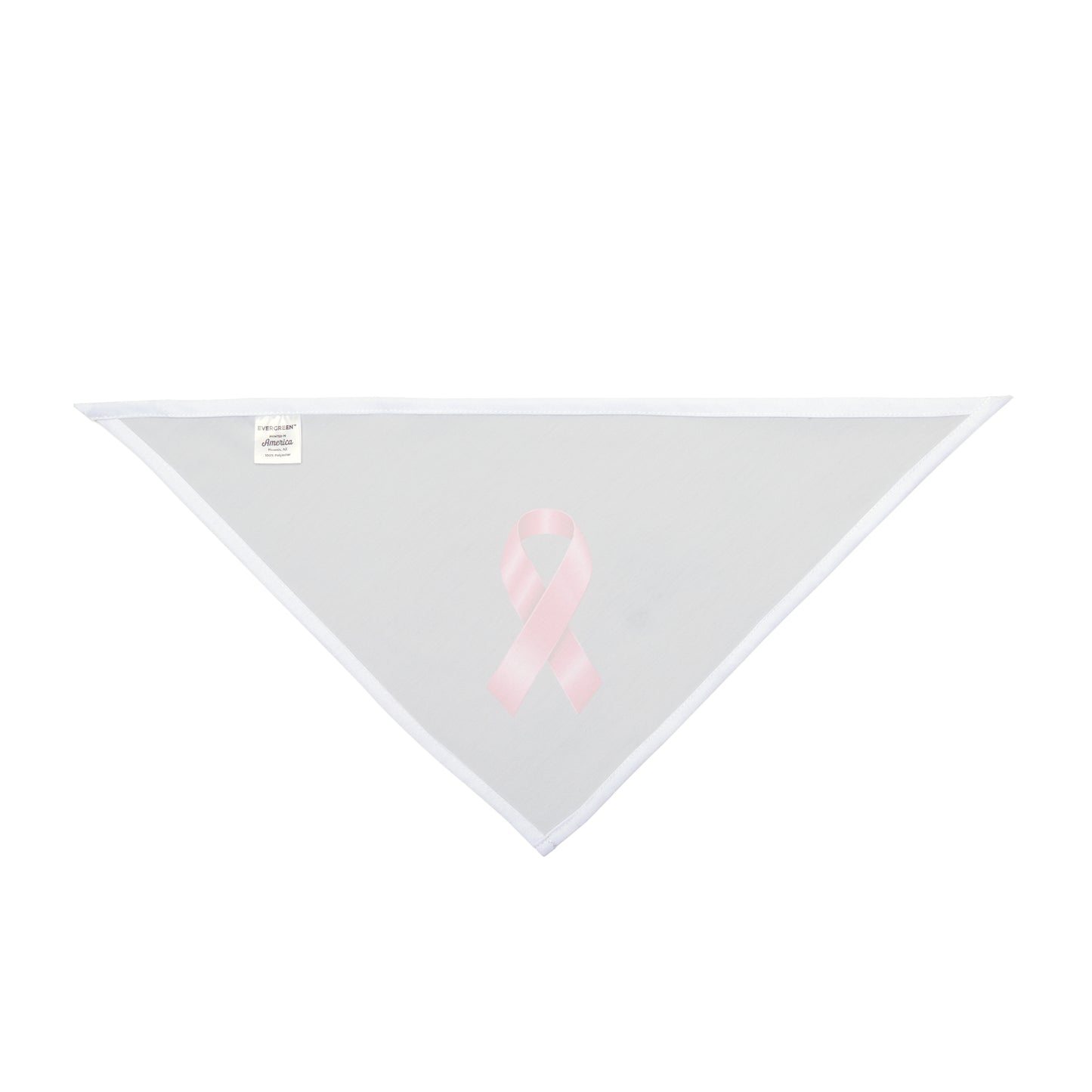 Breast Cancer Pet Bandana - Supportive Dog Accessory for Awareness Events (Gray)