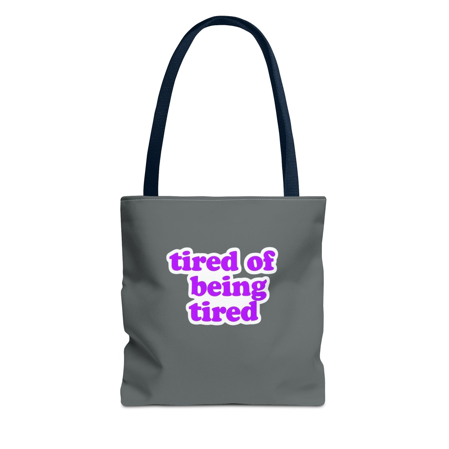 Autoimmune Disease Awareness Tote Bag - "Bad Ass Spoonie Squad" (Dark Grey)
