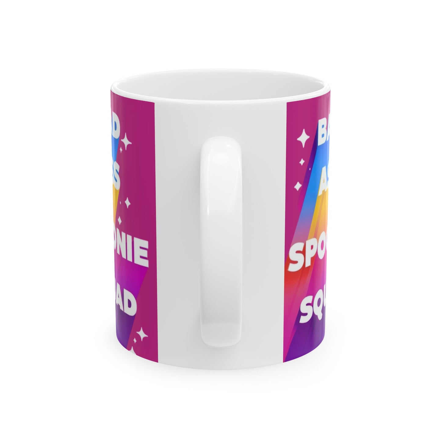 Autoimmune Disease Inspirational Ceramic Mug - "Bad Ass Spoonie Squad" Design (11oz & 15oz)
