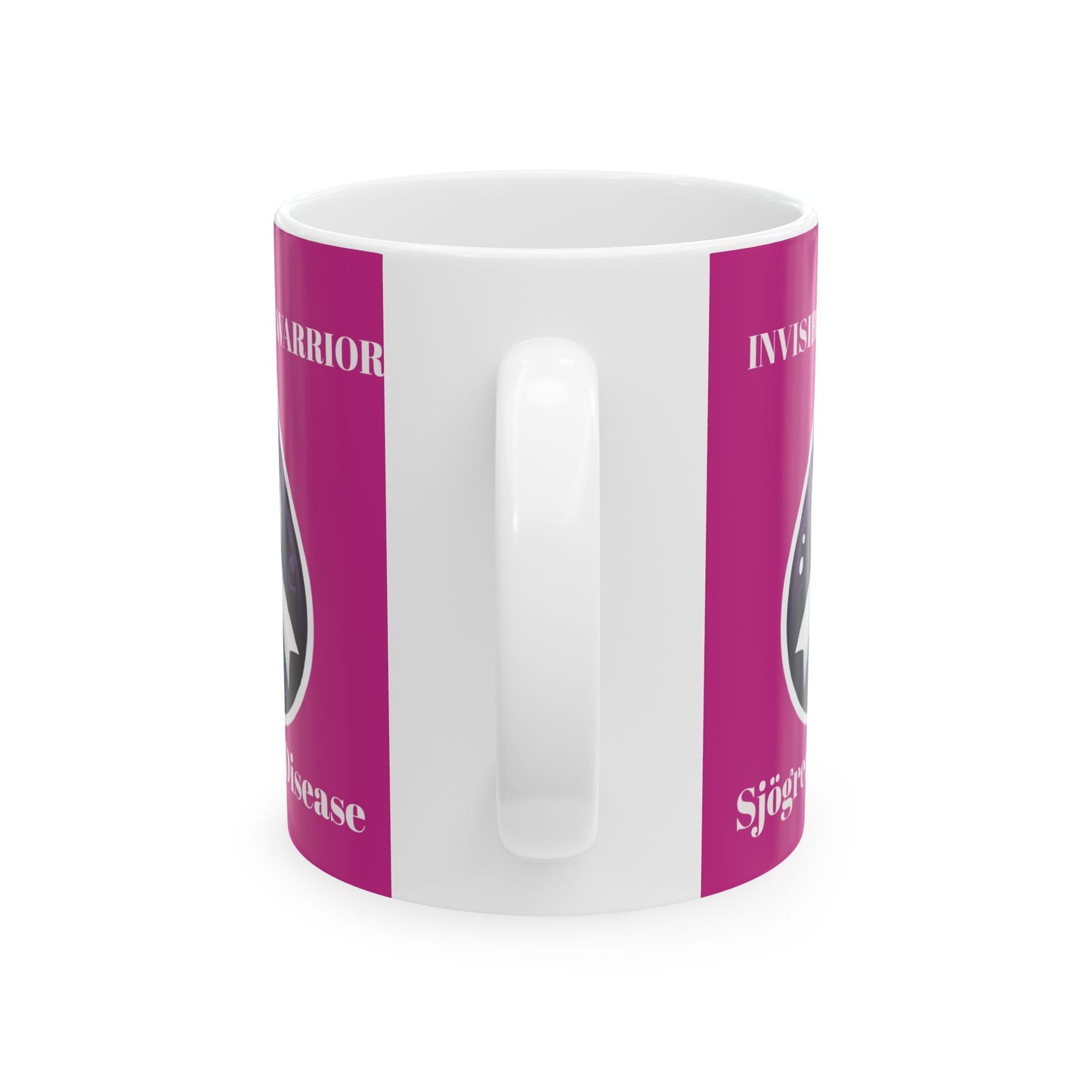 Inspirational Ceramic Mug - Unstoppable Warrior Design (11oz & 15oz) (Dark Purple)