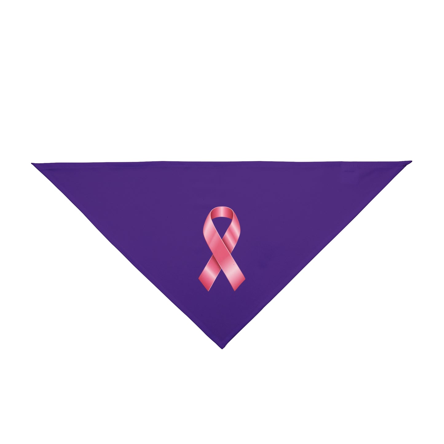Breast Cancer Pet Bandana - Supportive Dog Accessory for Awareness Events (Purple)