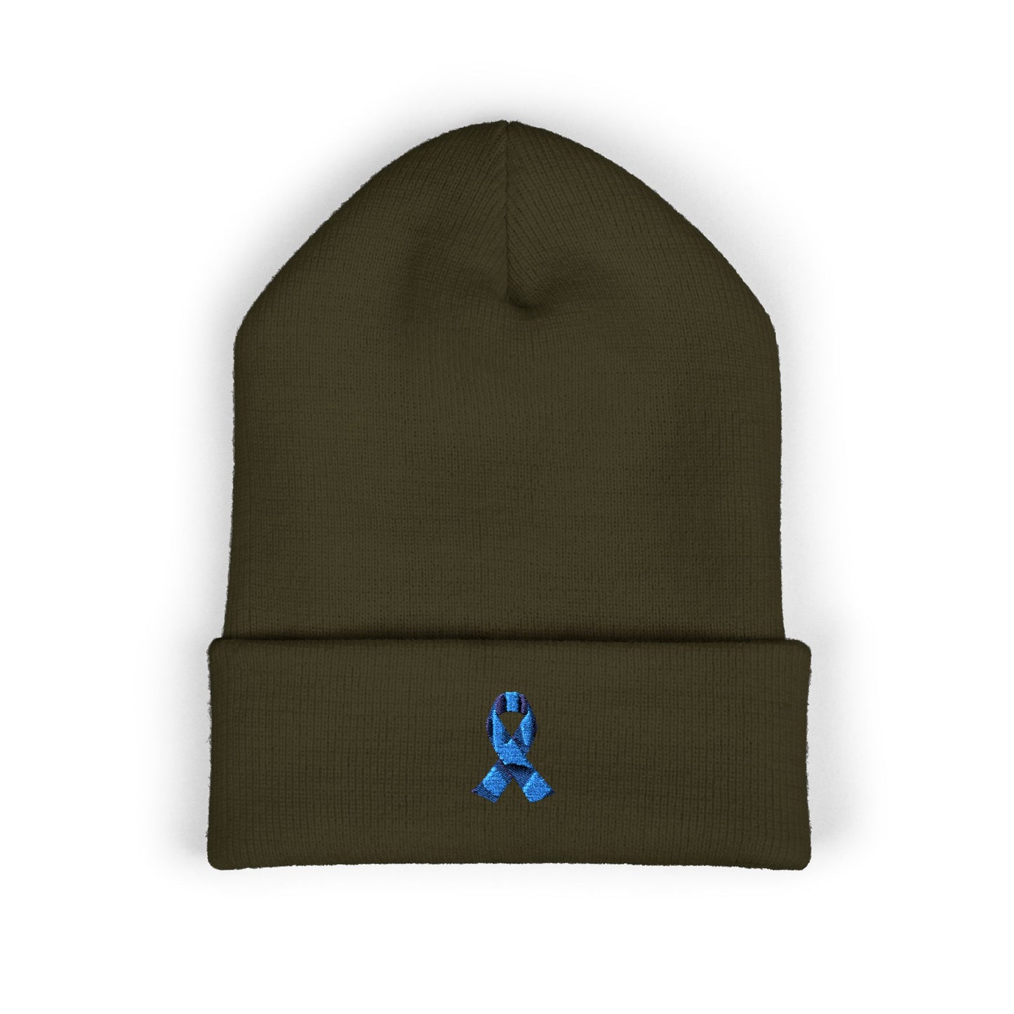 Blue Support Ribbon Classic Cuffed Beanie | Support Awareness & Cause