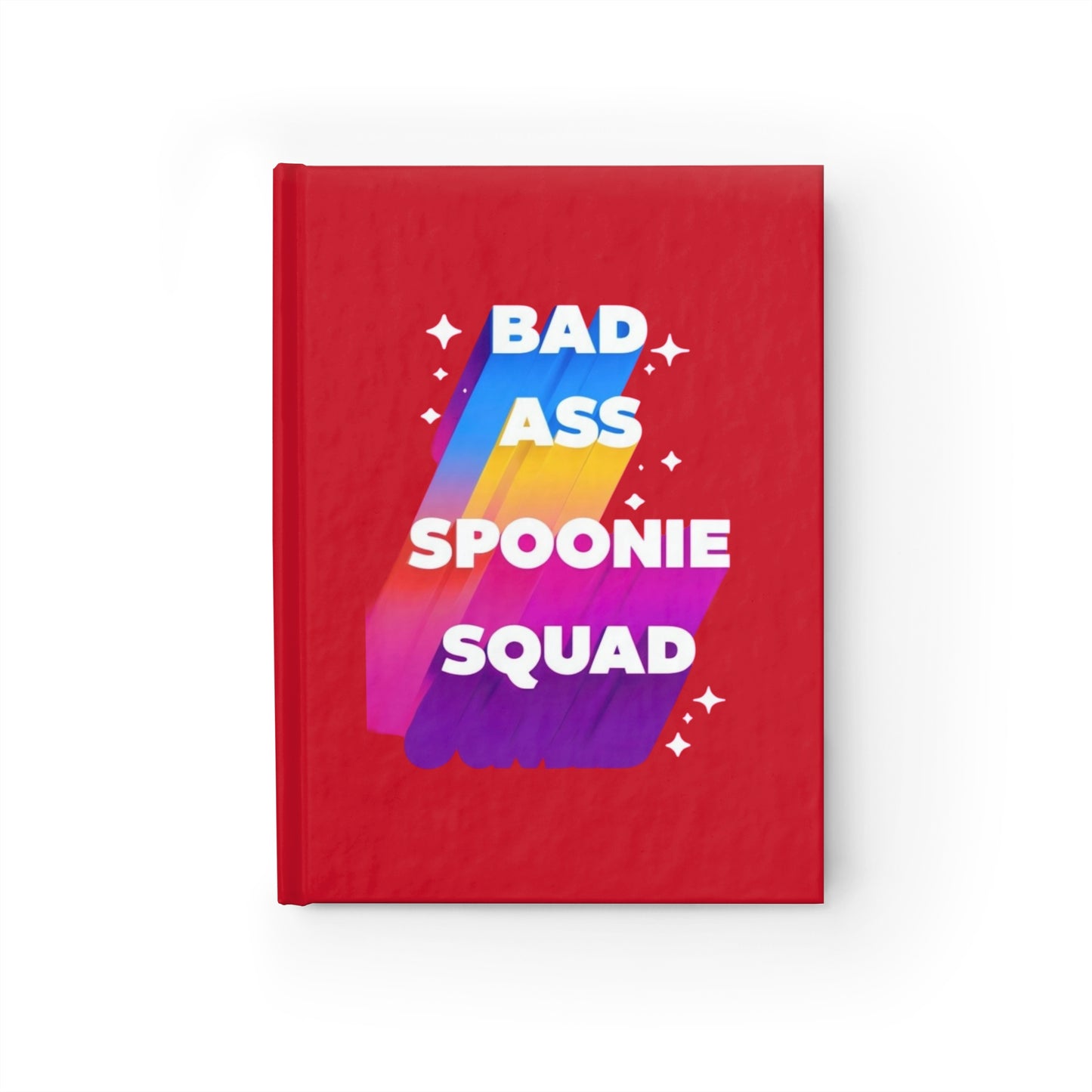 Autoimmune Disease Empowering Journal - "Bad Ass Spoonie Squad" (Red)