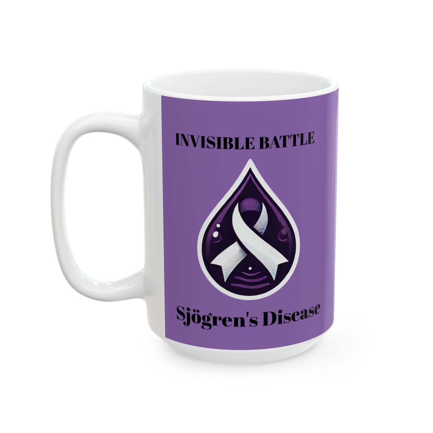Inspirational Ceramic Mug - Unstoppable Warrior Design (11oz & 15oz) (Purple)