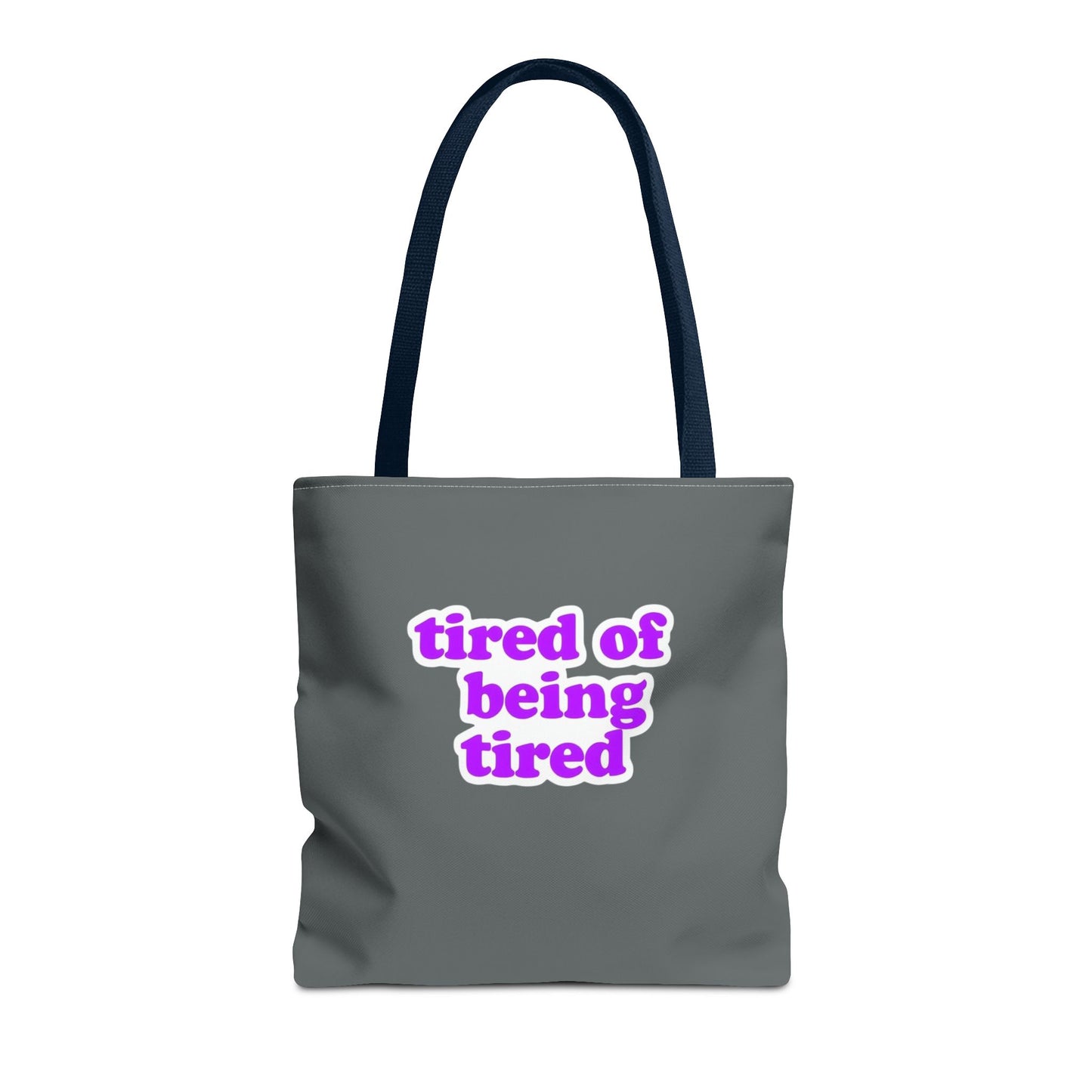 Autoimmune Disease Awareness Tote Bag - "Bad Ass Spoonie Squad" (Dark Grey)